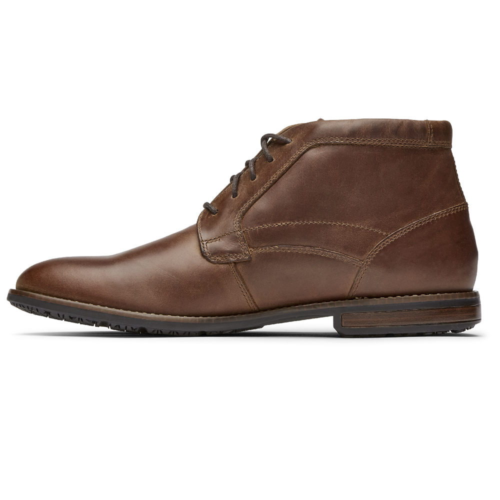 Rockport Mens Boots Brown - Dustyn Chukka - UK 531-XBLJSV